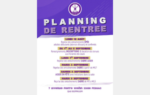 Saison 2025 2026 - Les infos !!
