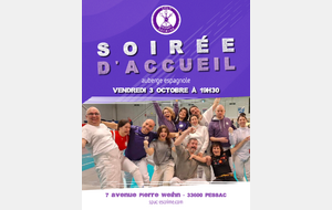 Soirée d'accueil saison 2025/2026